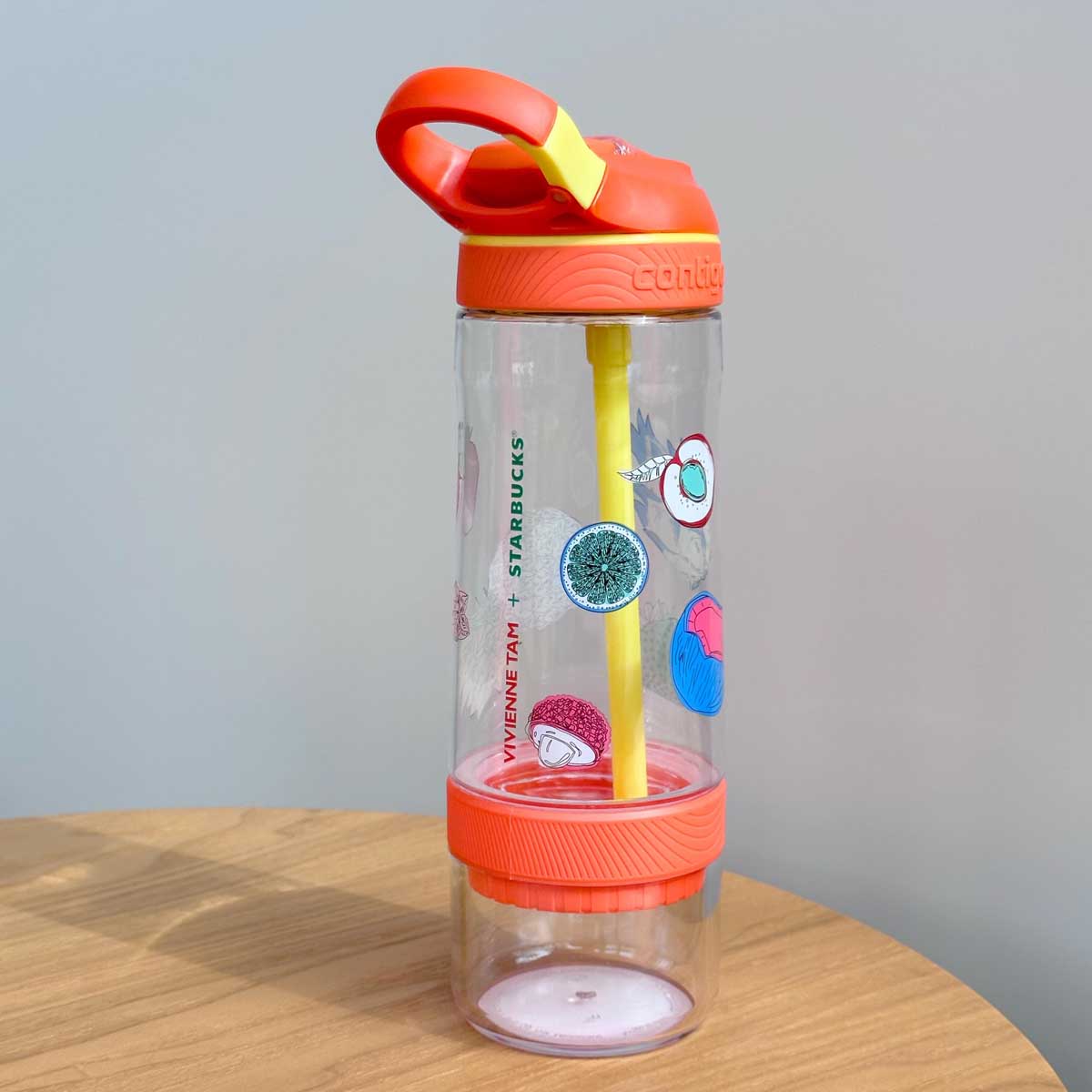 Starbucks China x VIVIENNE TAM co-brand series orange plastic cold water straw cup 24oz Starbucks loveinstarbucks