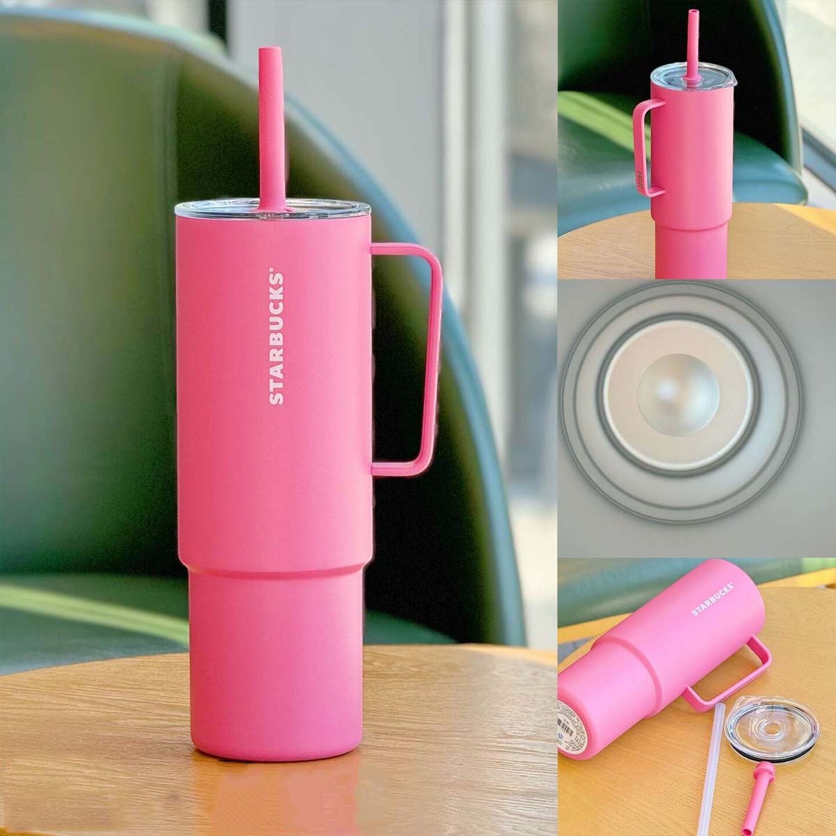 Starbucks China Alpaca series Stanley PINK Stainless steel Straw cup 946ml loveinstarbucks loveinstarbucks