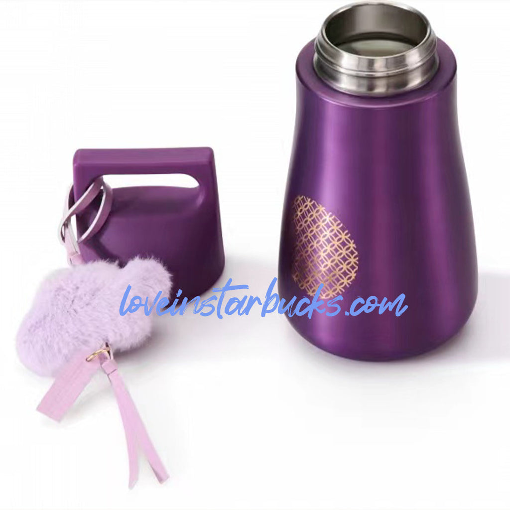 Starbucks China 2024 Dragon new year Purple stainless steel accompanying cup 591ml
