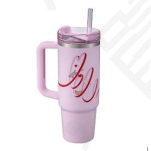 Starbucks Tumblers Taiwan 2024 Valentine's Day quencher Flowstate cat pink Stanley stainless steel cup 30oz