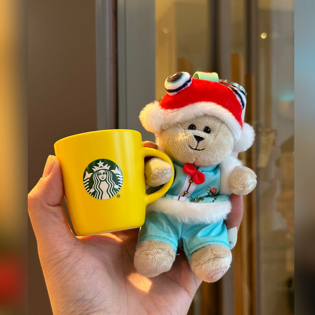 Starbucks China 2024 Spring pastoral series yellow mug 90ml + Bearista doll