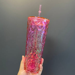 Starbucks Philippines 2024 pink Sophie prism straw Cold Cup 24oz