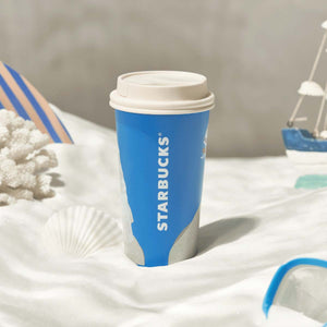 Starbucks China 2024 summer seaside online Stainless Steel Desktop Cup 430ml