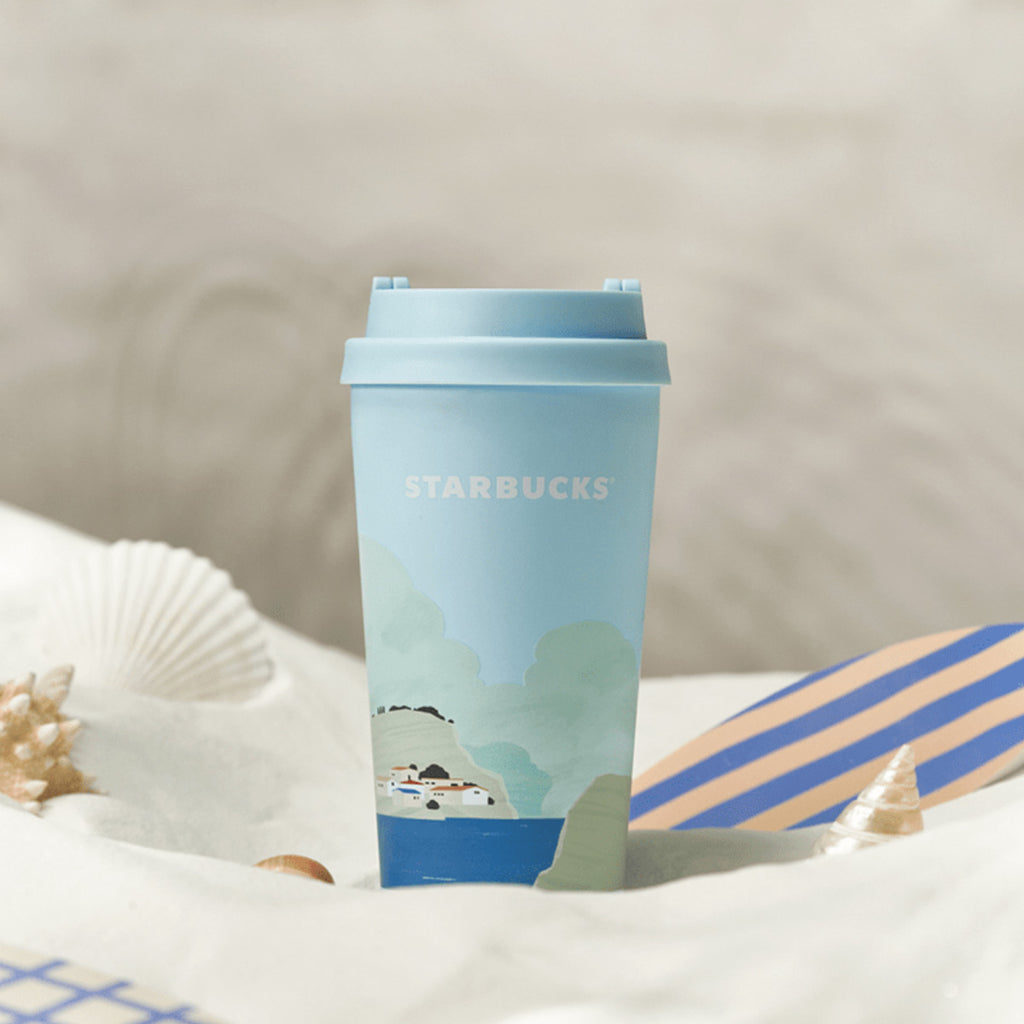 Starbucks China 2024 summer seaside online stainless steel cup 473ml