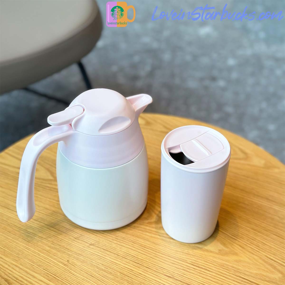 2023 China Starbucks Peach Blossoms Thermal Pot with BOX Starbucks loveinstarbucks