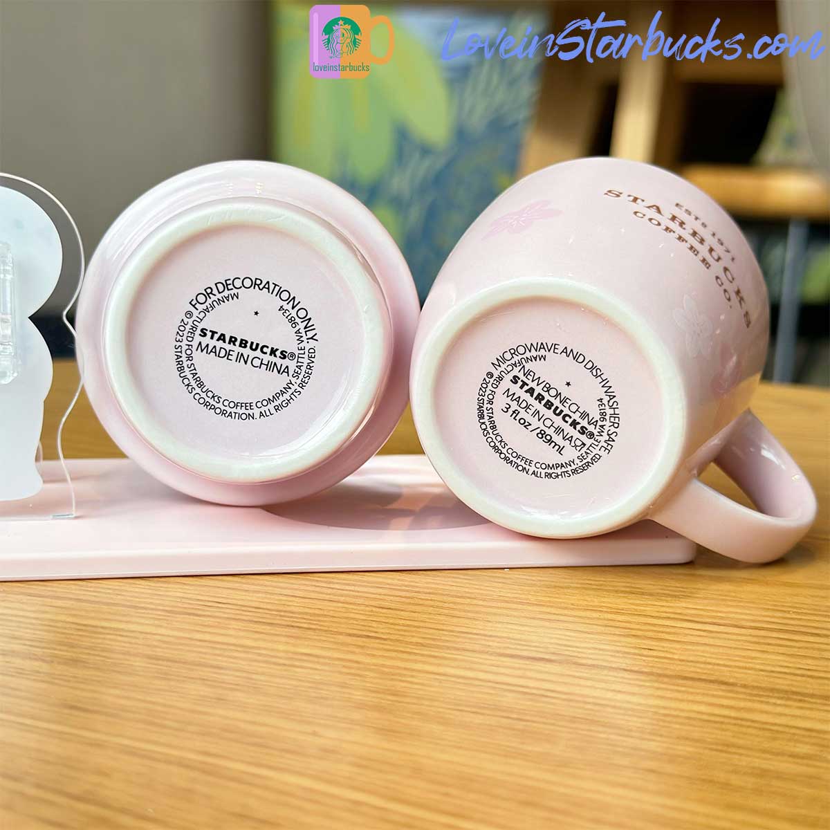 2023 China Starbucks Peach Blossoms Rabbit Crystal Ball Mug set 89ml Starbucks loveinstarbucks