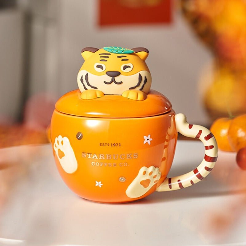 2022 New Year's Cute Tiger 400ml mug - loveinstarbucks