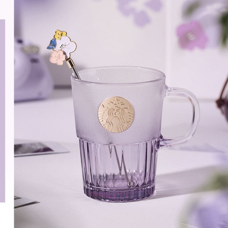 Starbucks tumbler China 2023 mystic purple series gradient purple glass 400ml Starbucks loveinstarbucks