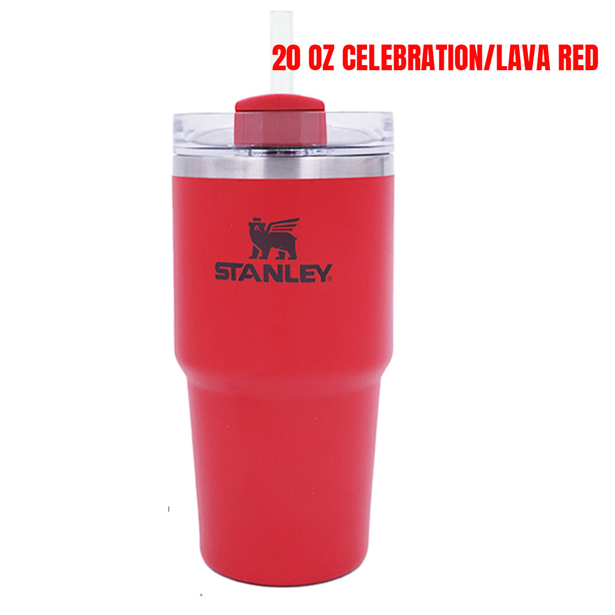 Stanley tumbler CELEBRATION/LAVA matte stainless steel straw cup 20oz