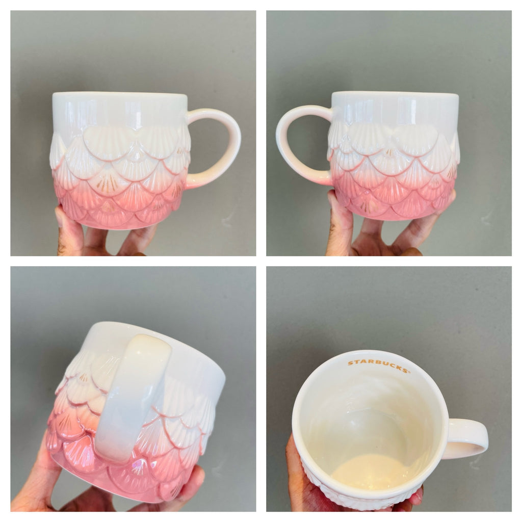 promotion Starbucks China 2022 anniversary gradient pink scales mug 414ml - loveinstarbucks