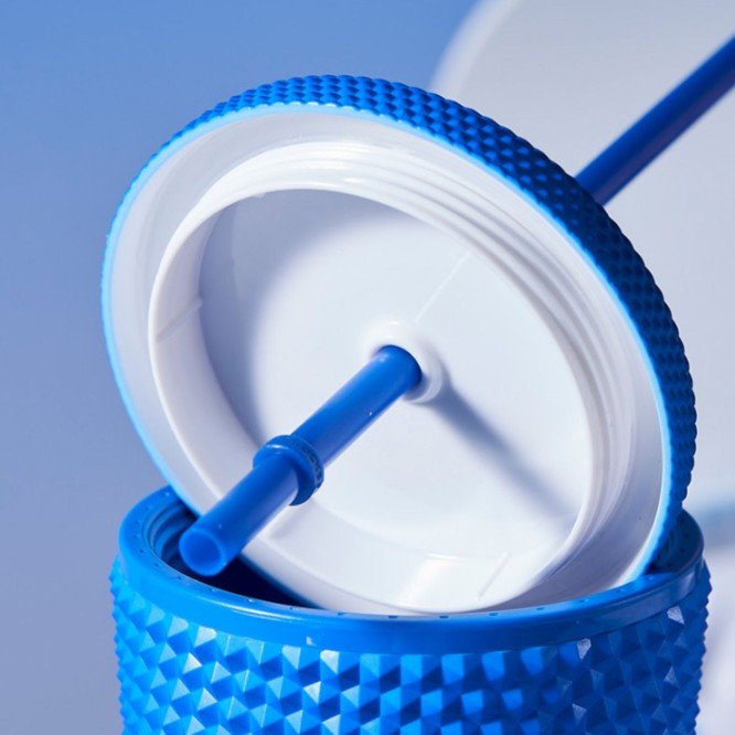 Starbucks China 2022 Ski series - Klein blue studded straw cold cup 24oz venti tumbler Starbucks loveinstarbucks