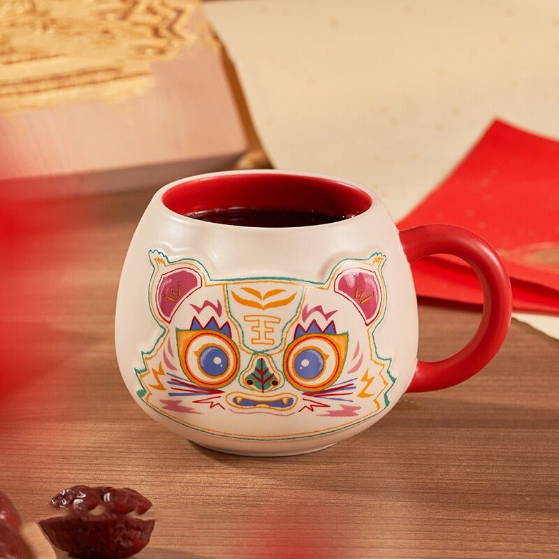 Starbucks 2022 New Year's Cute Tiger 415ml mug Starbucks loveinstarbucks