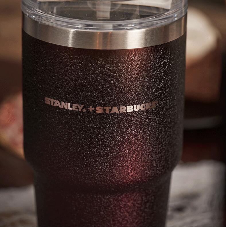 Starbucks China 2021 Halloween 20.8oz Stanley Dark Night Stainless Steel Straw Cup - loveinstarbucks