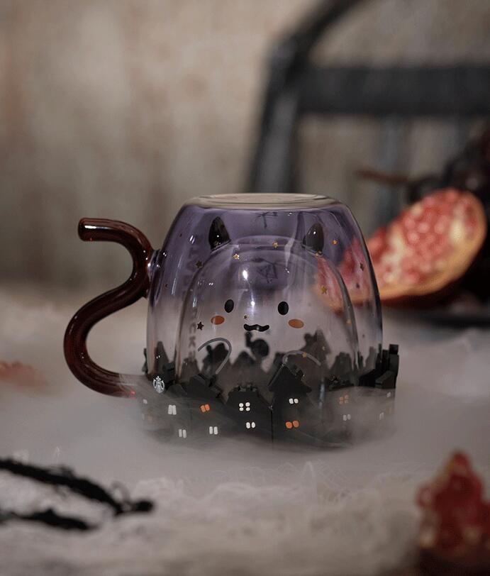 Starbucks China 2021 Halloween Little Devil Double Glass