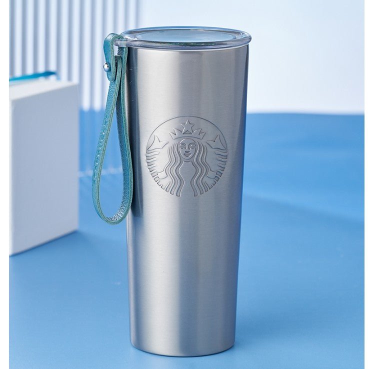 Starbucks China 2022 Christmas x1 blue green series - stainless steel thermos cup 473ml
