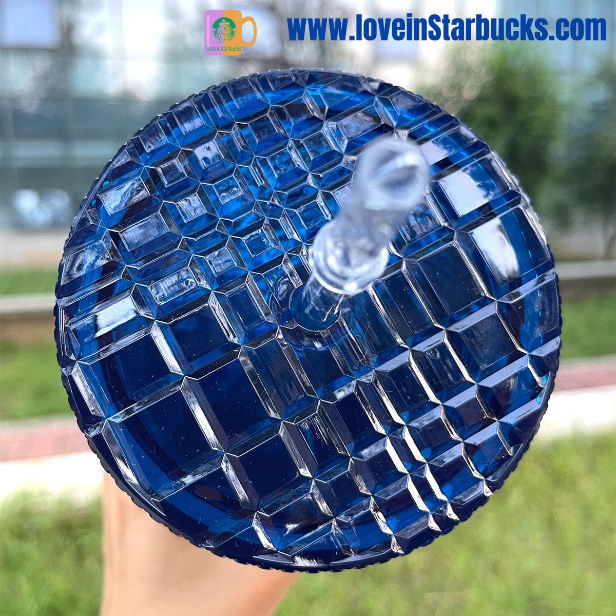 Starbucks Korea dark blue ocean jeweled cold cup 24oz Starbucks loveinstarbucks