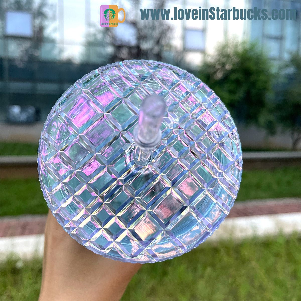 Starbucks Korea light Blue wave jeweled cold cup 24oz Starbucks loveinstarbucks