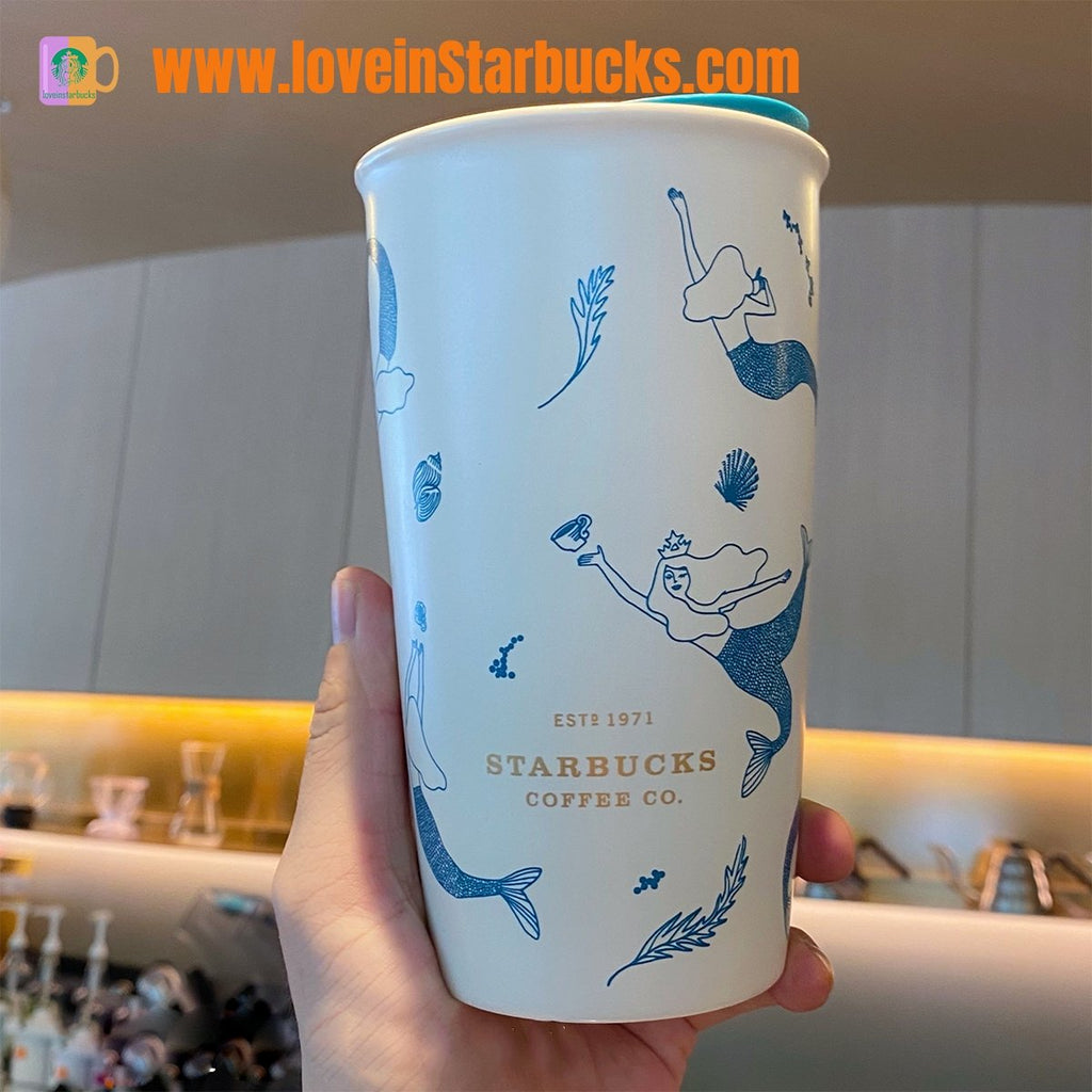 Starbucks Underwater Mermaid Double Layer Ceramic Mug