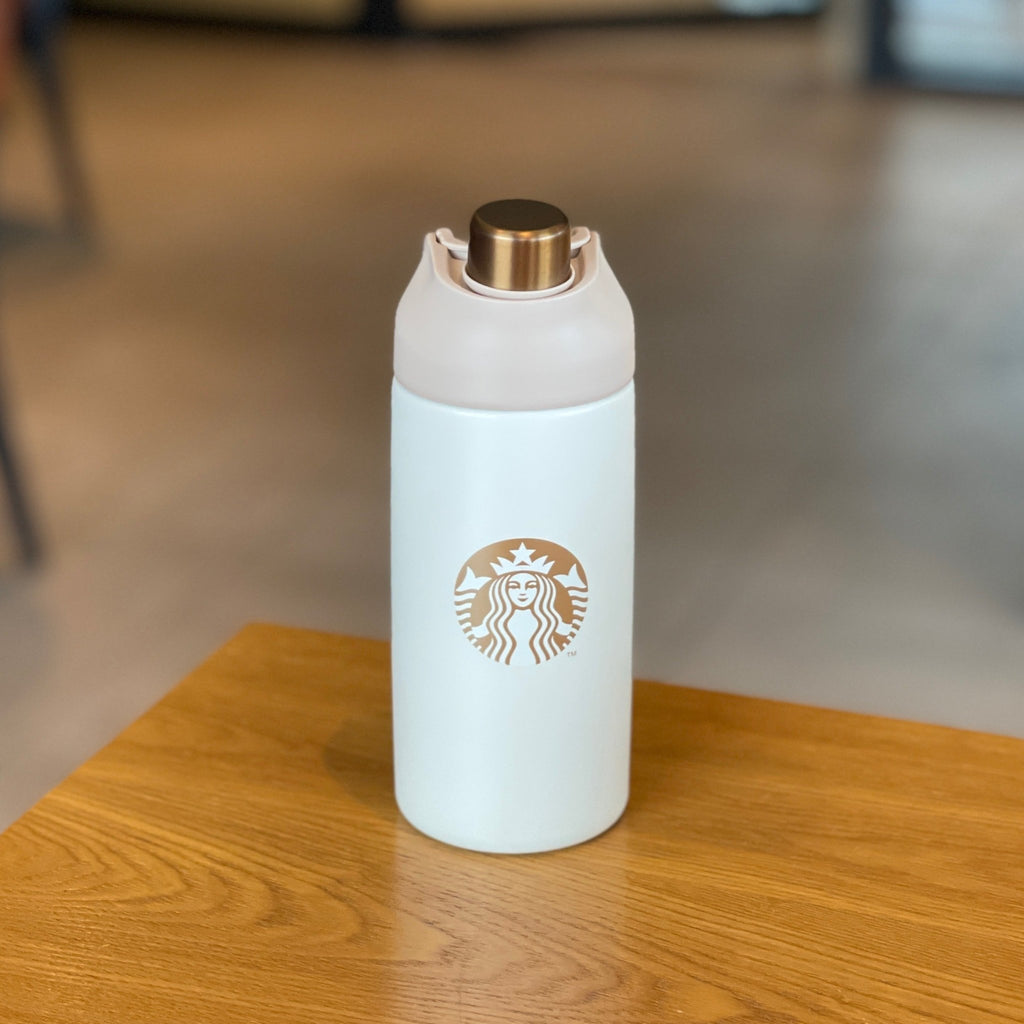 Starbucks warm autumn afterglow Falling leaves stainless steel thermos cup 473ml