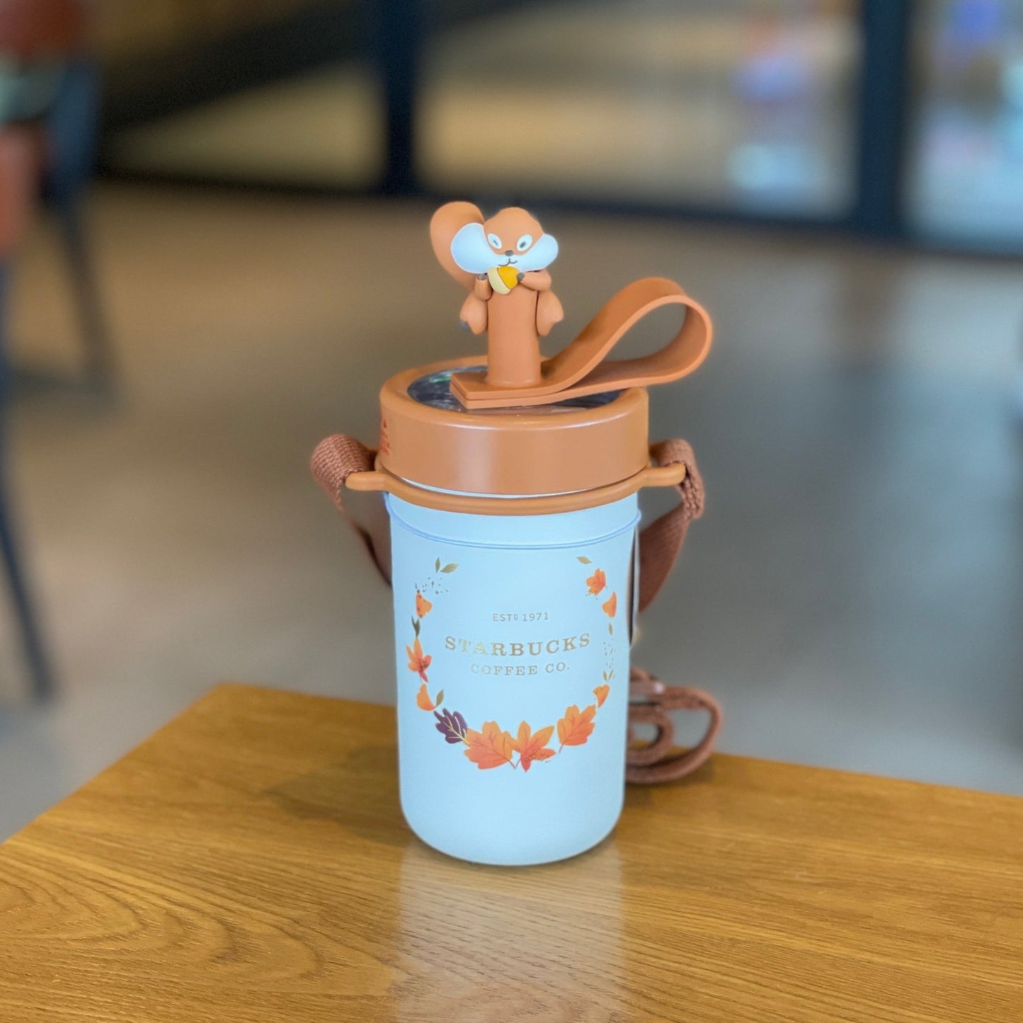 Starbucks warm autumn afterglow maple stainless steel cup 390ml Starbucks loveinstarbucks