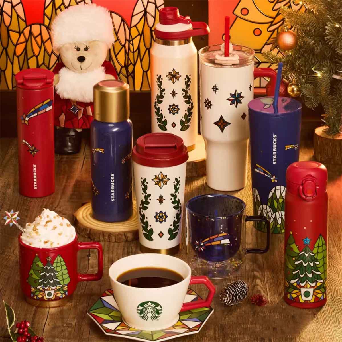 Starbucks China 2024 Christmas Colorful Kaleidoscope Series