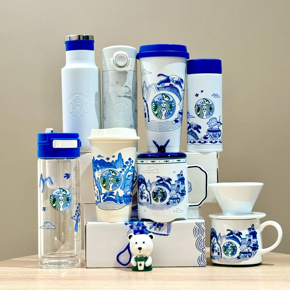 Starbucks China 2024 25th Anniversary Blue and White Porcelain