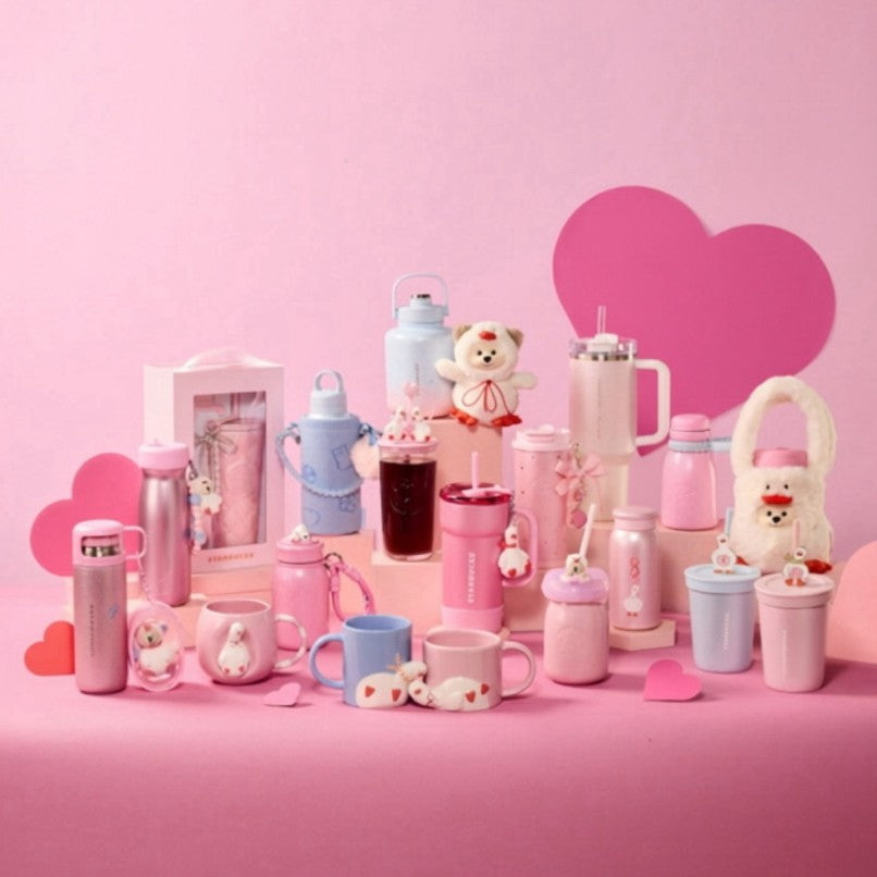 Starbucks China 2026 Pupu Duck Valentine's Day series