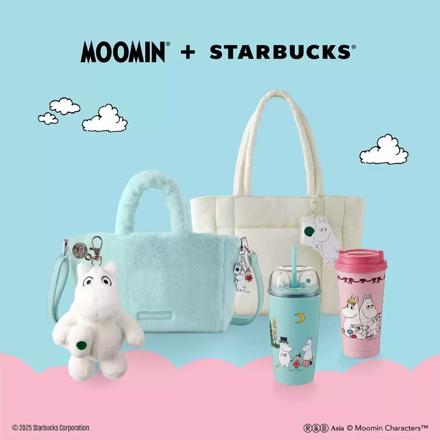 Starbucks Thailand 2025 Moomin co-branded series