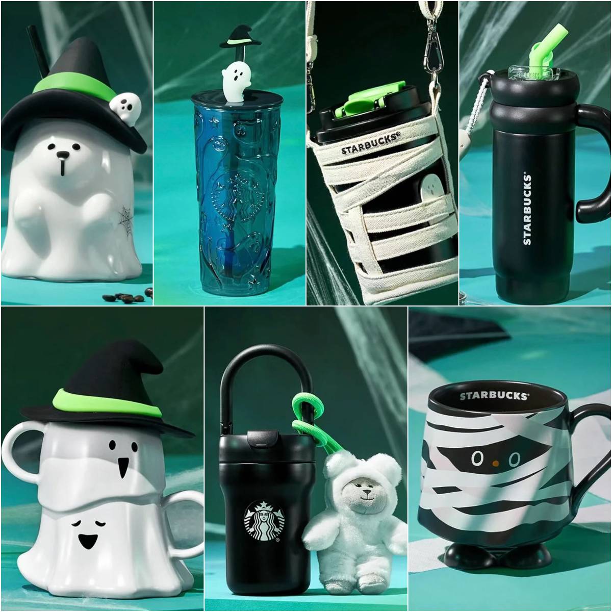 Starbucks China 2024 Halloween Green Ghost online