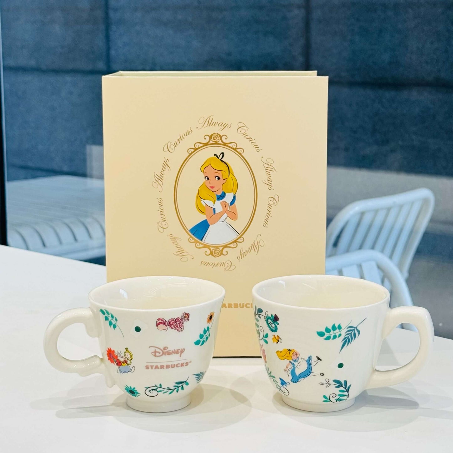 Starbucks Disney 2024 Alice series two mugs set giftbox 200ml & 260ml