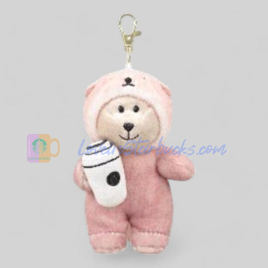 Starbucks Taiwan 2025 Valentine's Day Happy Bear Keychain