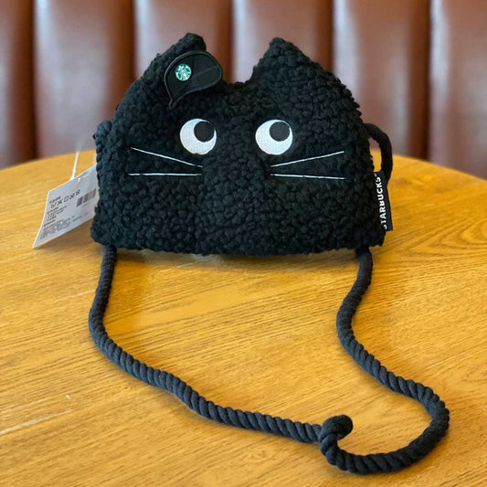 Starbucks China 2023 Halloween Cool Black series Black cat style shoulder bag