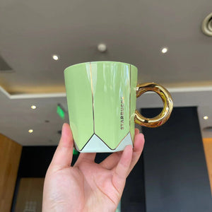 Starbucks Tumblers China 2023 Coffee Treasure series Green gold mug 355ml