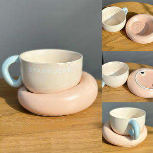 Starbucks tumbler China 2023 Natural series ceramic mugs and plates 350ml