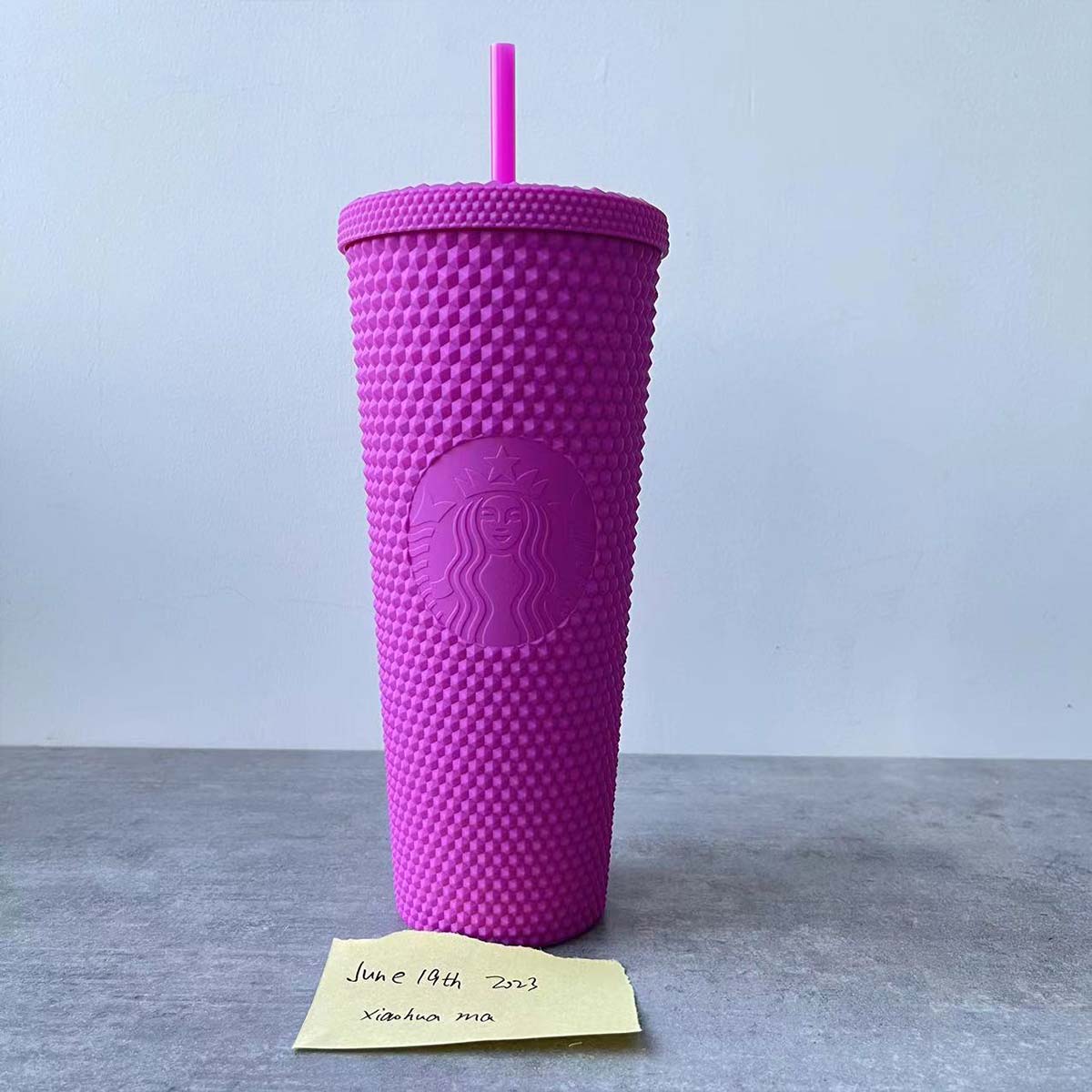 Starbucks Taiwan Lilac purple matte Studded 24oz cold cup