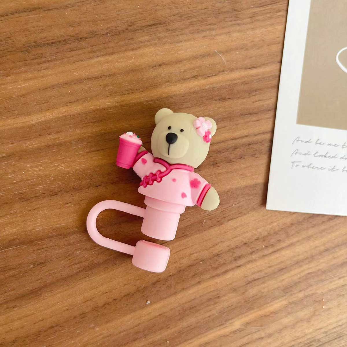 Not Starbucks product, Sakura Bear Topper, ONLY topper  ,DONOT include Straw , DONOT sell alone