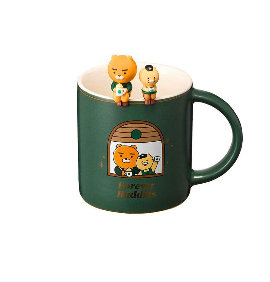 Starbucks Korea 2024 kakaofriends co-brand yellow mug 355ml