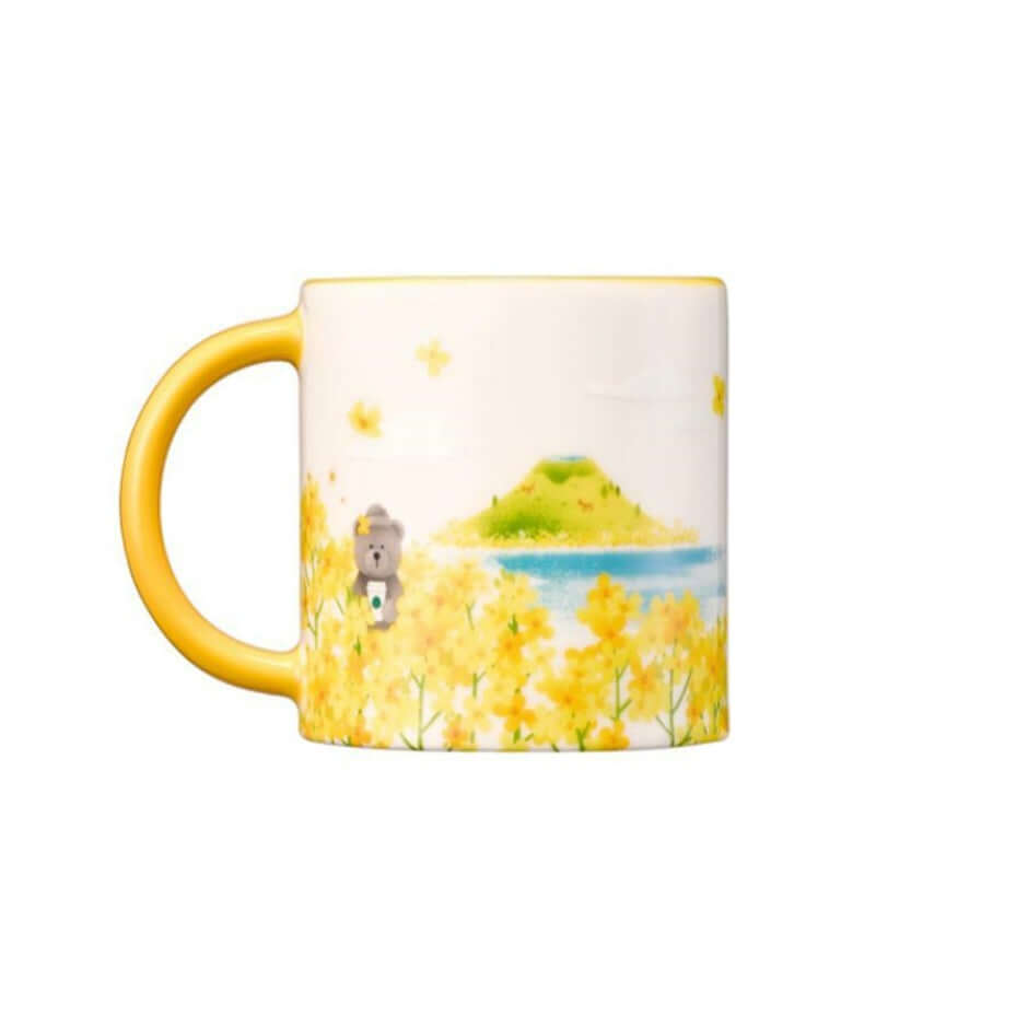 Starbucks Korea 2024 jeju island yellow mug 355ml