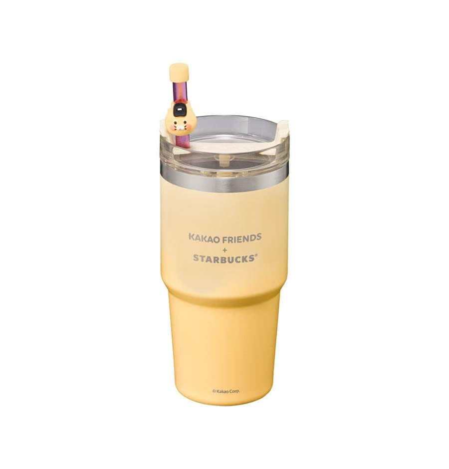 Starbucks Korea 2024 kakaofriends co-brand yellow Stainless steel cup 20oz