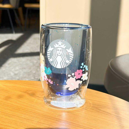 Starbucks tumbler China 2023 Summer blooming Purple Lavender Double insulated glass mug Starbucks loveinstarbucks