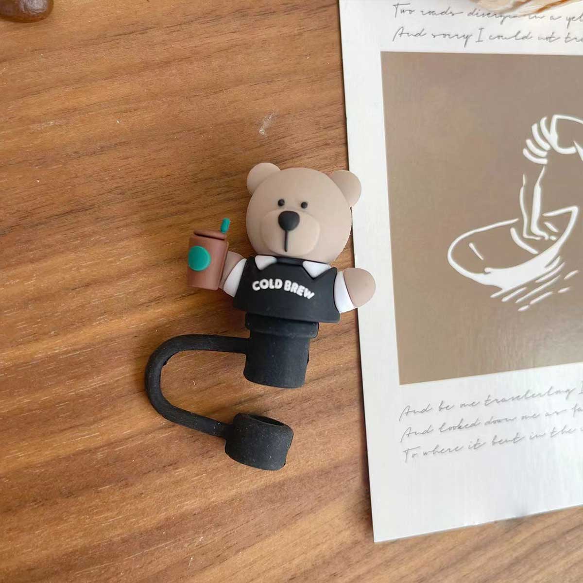 Not Starbucks product, Barista Bear Topper, ONLY topper ,DONOT include