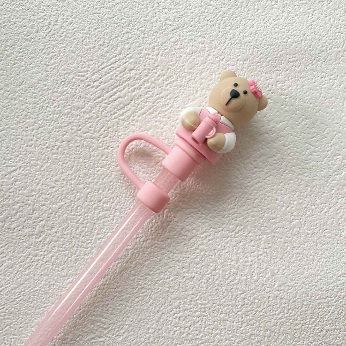 Not Starbucks product, Pink sakura Bear Topper, ONLY topper  ,DONOT include Straw , DONOT sell alone