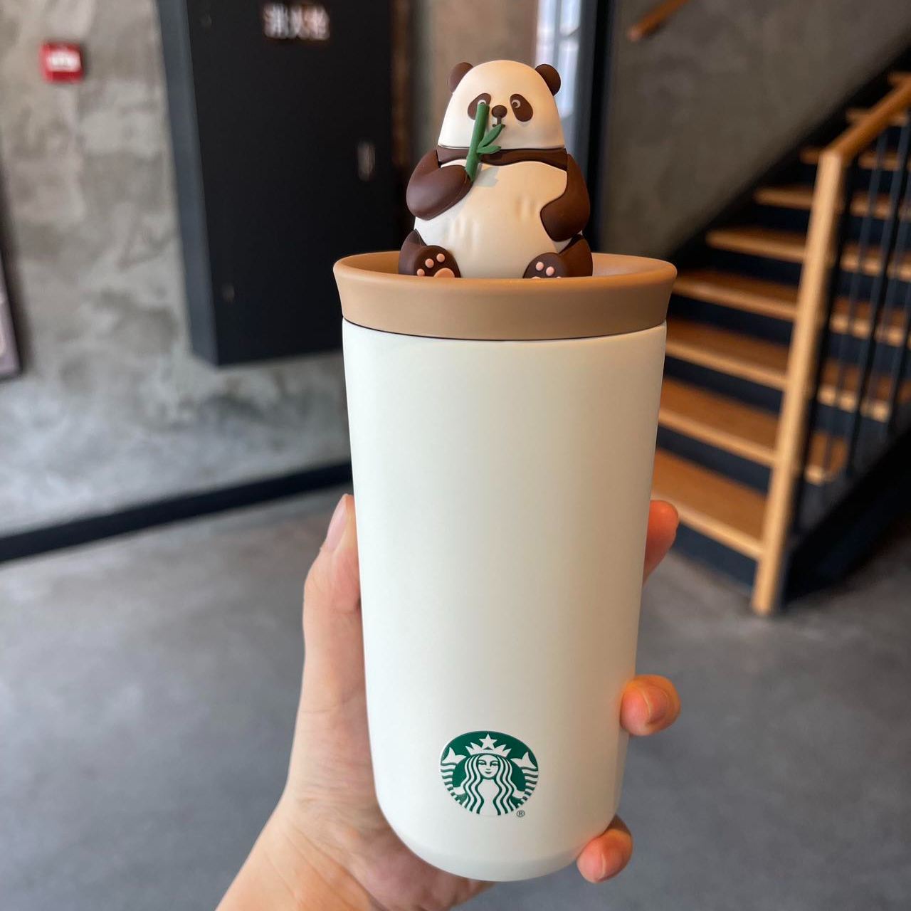 Starbucks China Traveling Panda series Stainless steel cup 370ml