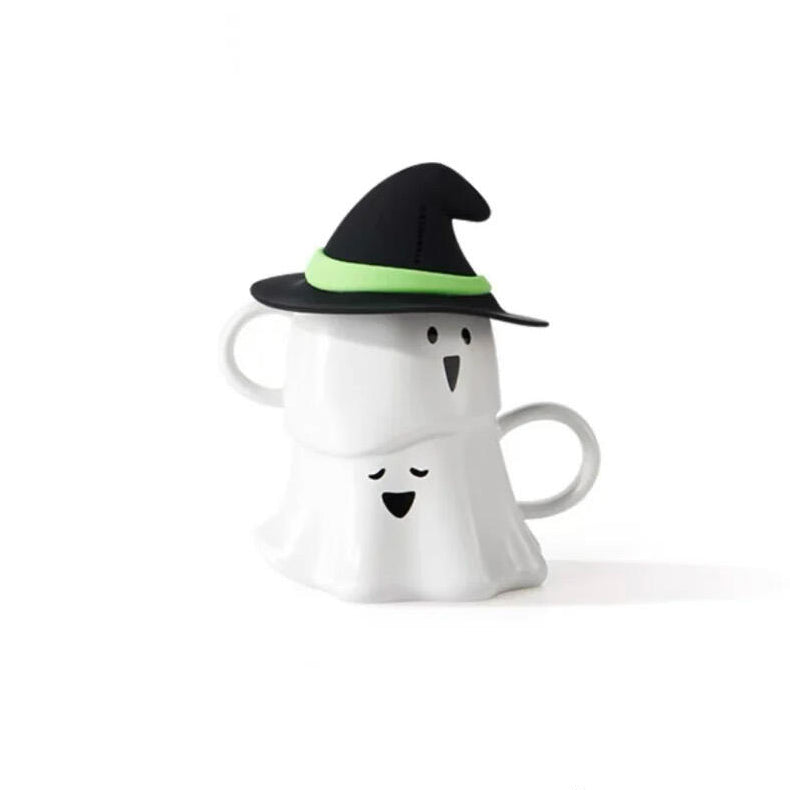 Starbucks China 2024 Halloween Green Ghost online ceramic cup 455ml