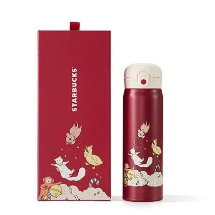 Starbucks China 2024 Christmas Cute Pet Series Thermos Stainless steel  cup 500ml with box