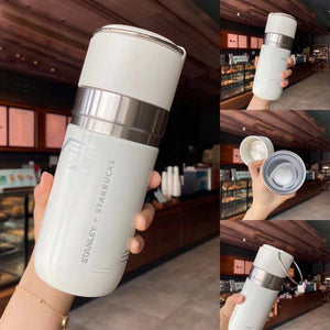 Starbucks China 2021 Environmentalism Stanley Silver stainless Steel thermos Cup 500ml