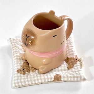 China 2023 Christmas online cute pet series guinea pig capibara Ceramic Mug 355ml