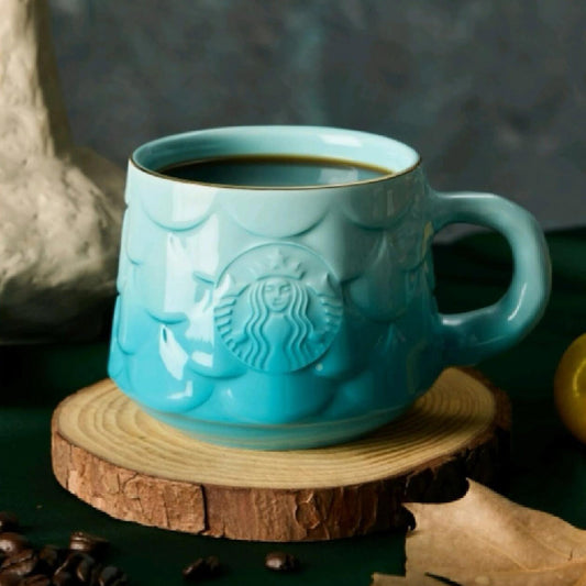 Starbucks China 2024 25th Anniversary Autumn Blue ceramic mug 420ml