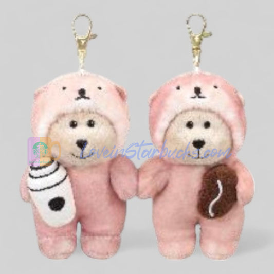 pre-order Starbucks Taiwan 2025 Valentine's Day Happy Bear keychains a set