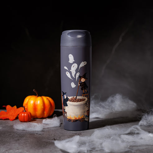 Starbucks HONG KONG Witch’s Halloween Party Collection WITCHES COFFEE ROASTING STAINLESS STEEL TUMBLER 15OZ